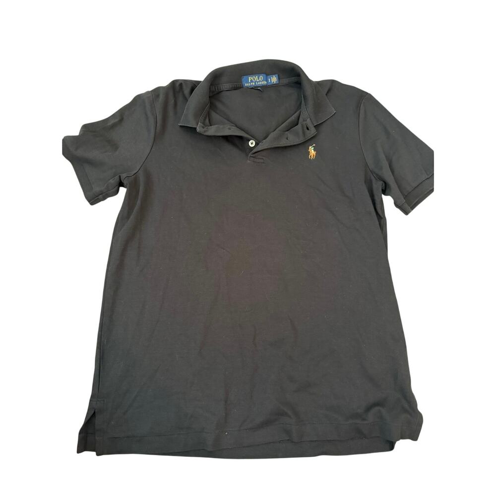 Polo Ralph Lauren Polo Shirt Cotton Classic Fit Golf Black Size Small